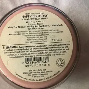Bath & Body Works | Accents | Nwt Bath Body Works Happy Birthday ...
